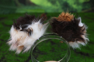 Hypermotion dog tail sleeve and ears red merle border collies dog ear and tail covers faux fur anime cosplay puppy ear and tail kemonomimi