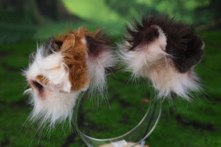 Hypermotion dog tail sleeve and ears red merle border collies dog ear and tail covers faux fur anime cosplay puppy ear and tail kemonomimi