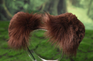 Hypermotion dog tail sleeve for for hypermotion silicone brown white faux fur puppy ear and tail covers anime cosplay kemonomimi ear therian
