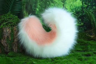 Pink white shepherd dog tail and ear set Shiba Inu dog ear and tail plug set animal cosplay petplay puppy ear and tail set kemonomimi puppy girl