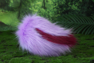 Purple bunny ear and tail plug set bendable bunny ear cosplay realistic faux fur rabbit ear and tail neko ear petplay ear bunnyplay anime cosplay
