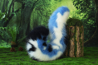 Realistic calico faux fur cat tail and ear kemonomimi kitten ear and tail anime cosplay therian puppy ear and tail butt plug dog ears and tail furry