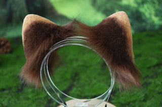 Realistic faux fur red panda ear and tail butt plug lesser panda ear and tail kemonomimi firefoxtherian anime cosplay raccoon ear and tail furry gift