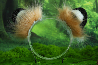 Realistic faux fur tiger ear and tail set tiger cosplay ear and tail set tiger petplay set animal cosplay tail and ear petplay tail and ear