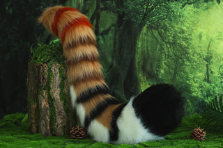 Realistic faux fur tiger ear and tail set tiger cosplay ear and tail set tiger petplay set animal cosplay tail and ear petplay tail and ear