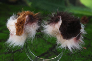 Red Merle Border Collies dog tail and ear faux fur red border collie dog ear and tail anime cosplay therian puppy ear and tail kemonomimi