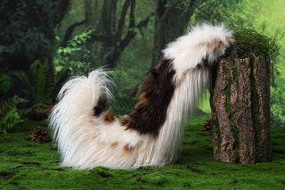Red merle border collie dog tail and ear faux fur red border collie dog ear and tail anime cosplay therian puppy ear and tail kemonomimi