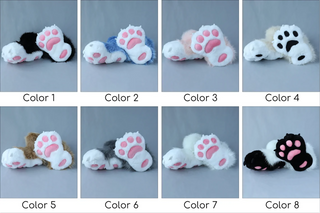 Cosplay fursuit feet paws - feetpaws - fursuit paws - fursuit shoes - kemonomimi foot paw furry - cat feet paws - puppy feet paws canine
