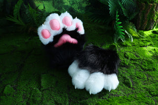4 fingered fursuit paws cat paws gloves realistic faux fur kitten fursuit paws kitty cosplay fursuit paws gloves handpaws fur paws with claw