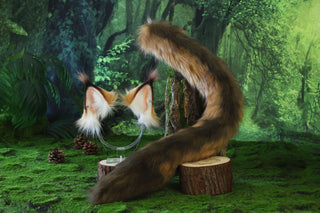 Somali cat ears and tail lynx cat tug tail butt plug and ears kemonomimi kitten tail and ear kitten therian anime cosplay jungle cat ears and tail furry