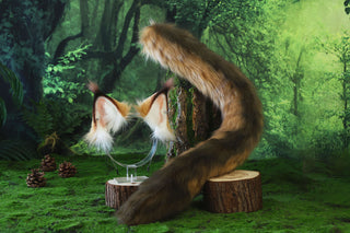 Somali cat ears and tail lynx cat tug tail butt plug and ears kemonomimi kitten tail and ear kitten therian anime cosplay jungle cat ears and tail furry