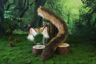 Somali cat ears and tail lynx cat tug tail butt plug and ears kemonomimi kitten tail and ear kitten therian anime cosplay jungle cat ears and tail furry