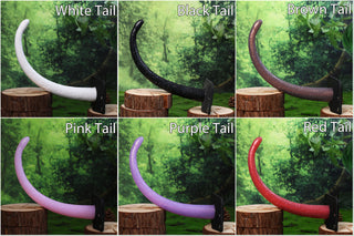 Super Motion Silicone Tail base, 15 inch Realistic Swinging Furry Tail, Animal Cosplay Costume Hypermotion Silicone Tail kemonomimi therian