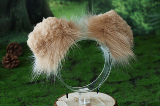 Faux fur shepherd dog tail and ear set Shiba Inu dog ear and tail set dog tail animal cosplay petplay puppy ear and tail set puppy tail
